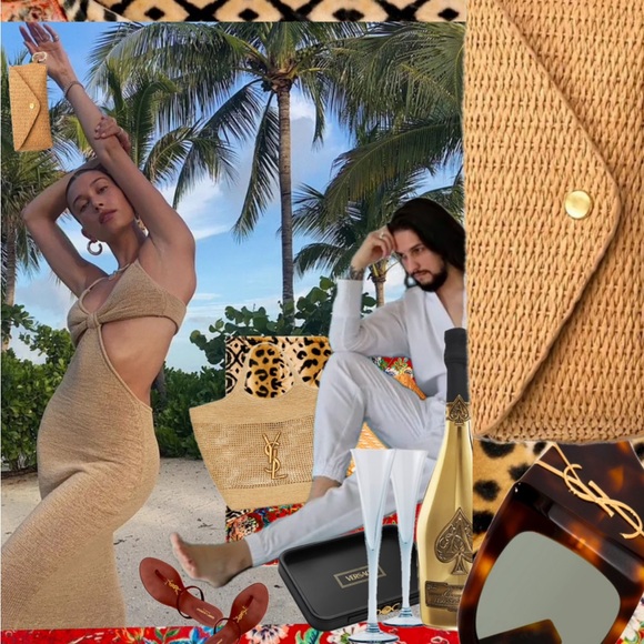 WOVEN Raffia Straw Sunglasses Glasses Sunnies Holder Keychain Unisex BRAND NEW - Picture 7 of 13